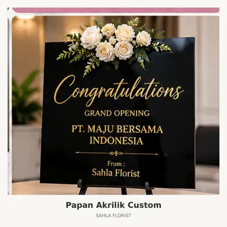 Papan Bunga Akrilik Jalan Kaliurang